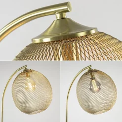 Straluma Trendy vloerlamp Moroc goud Light and Living><noscript><img width=