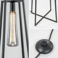 Straluma Trendy vloerlamp zwart frame excl lichtbron><noscript><img width=