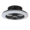 Straluma Ventilator Alisio Mini zwart met remote> Plafondlampen|Plafondventilatoren met lamp