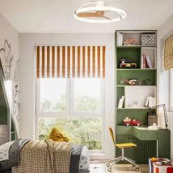 Straluma Ventilator Nepal mini wit/hout remote cct><noscript><img width=