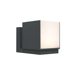 Straluma Verstelbare LED buitenlamp kubus donker grijs IP54> Wandlampen|Buitenlampen