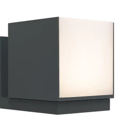 Straluma Verstelbare LED buitenlamp kubus donker grijs IP54> Wandlampen|Buitenlampen
