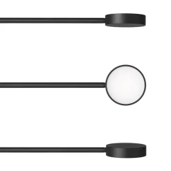 Straluma Verstelbare 5-lichts LED vloerlamp zwart dimbaar><noscript><img width=