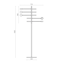 Straluma Verstelbare 5-lichts LED vloerlamp zwart dimbaar><noscript><img width=