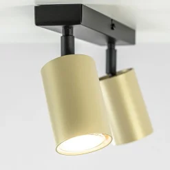 Straluma Verstelbare plafondspot GU10 zwart met goud><noscript><img width=