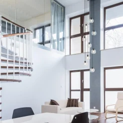 Straluma Videlamp / multipendel 9L zwart helder bolglas><noscript><img width=