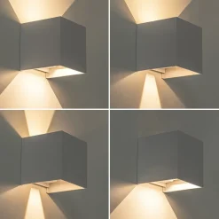 Straluma Vierkante buitenlamp wand wit IP54><noscript><img width=