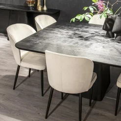 Straluma Vierkante eettafel zwart mango hout 150x150 cm><noscript><img width=