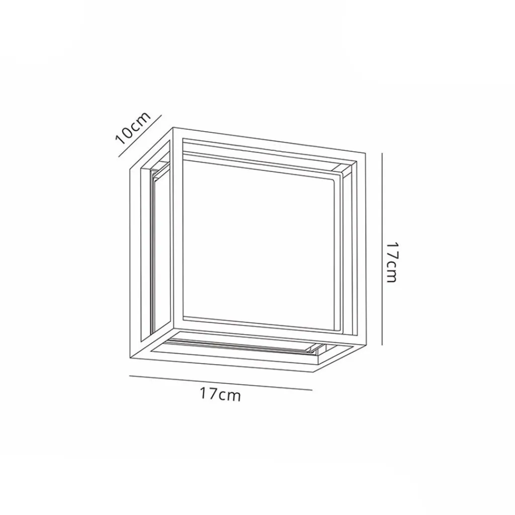 Straluma Vierkante LED wandlamp buiten IP65 antraciet> Wandlampen|Buitenlampen