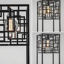 Straluma Vierkante vloerlamp mat zwart metaal><noscript><img width=