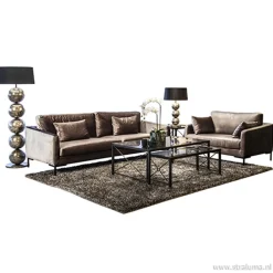 Straluma Vloerlamp Boss bollen oud goud excl. kap><noscript><img width=