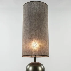 Straluma Vloerlamp bruin met cilinder kap bruin><noscript><img width=