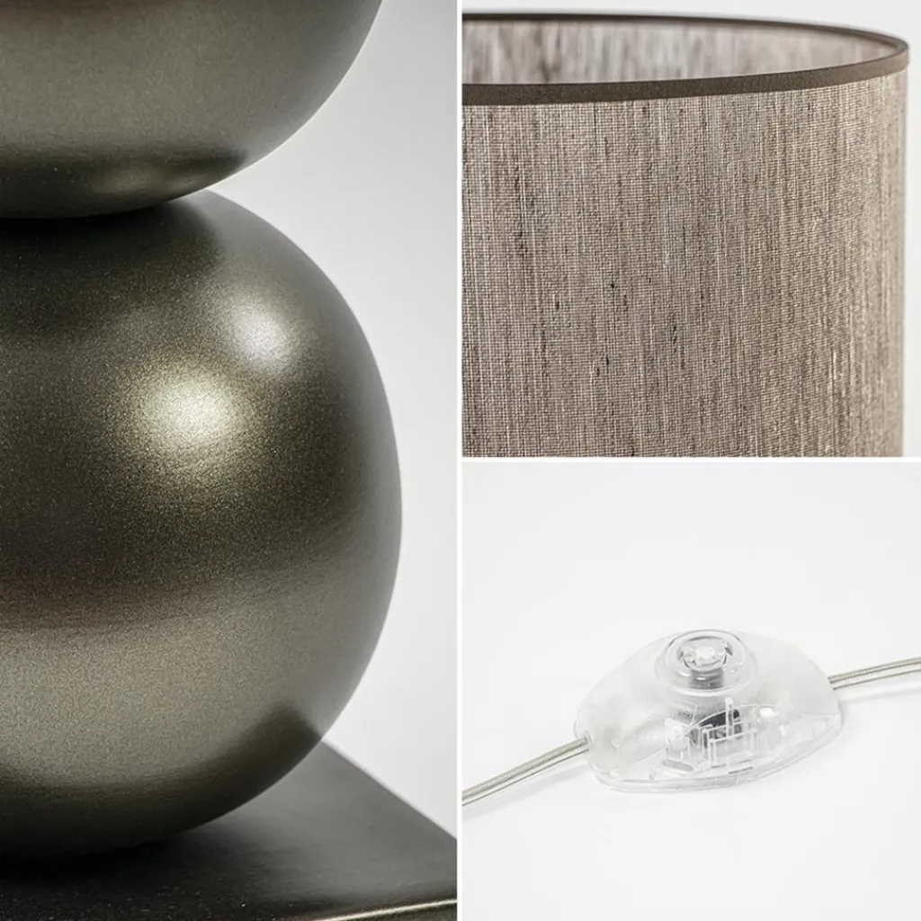 Straluma Vloerlamp bruin met cilinder kap bruin> Vloerlampen|Schemerlampen