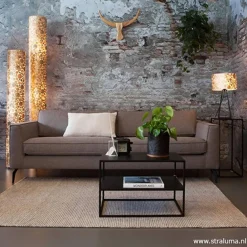 Straluma Vloerlamp Coin schelpen cilinder gold><noscript><img width=