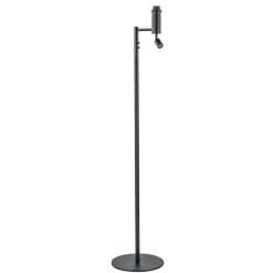 Straluma Vloerlamp Havana + leesspot zwart z/kap> Vloerlampen|Lampenvoeten