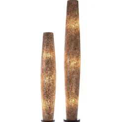 Straluma Vloerlamp Wangi Gold zuil schelpen 150cm><noscript><img width=