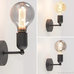 Straluma Wandlamp basic boog klein zwart><noscript><img width=