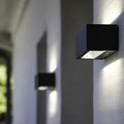 Straluma Wandlamp breed up+down antraciet IP54><noscript><img width=