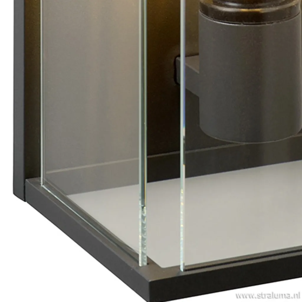 Straluma Wandlamp buiten antraciet/glas IP54> Buitenlampen|Woonkamerlampen