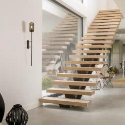 Straluma Wandlamp cilinder zwart/goud XL><noscript><img width=