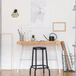 Straluma Wandlamp draadkorf zwart><noscript><img width=