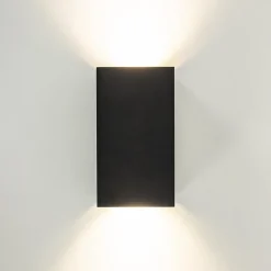 Straluma Wandlamp Eros rechthoek zwart 2xgu10><noscript><img width=