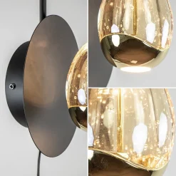 Straluma Wandlamp Golden Egg zwart/goud><noscript><img width=