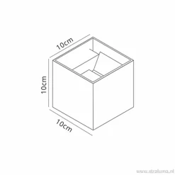 Straluma Wandlamp kubus buiten antraciet IP54><noscript><img width=