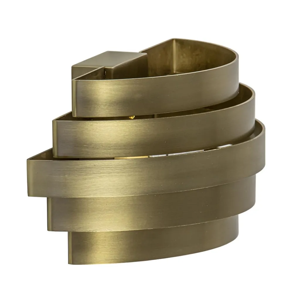 Straluma Wandlamp Scudo brass 25cm> Woonkamerlampen|Slaapkamerlampen
