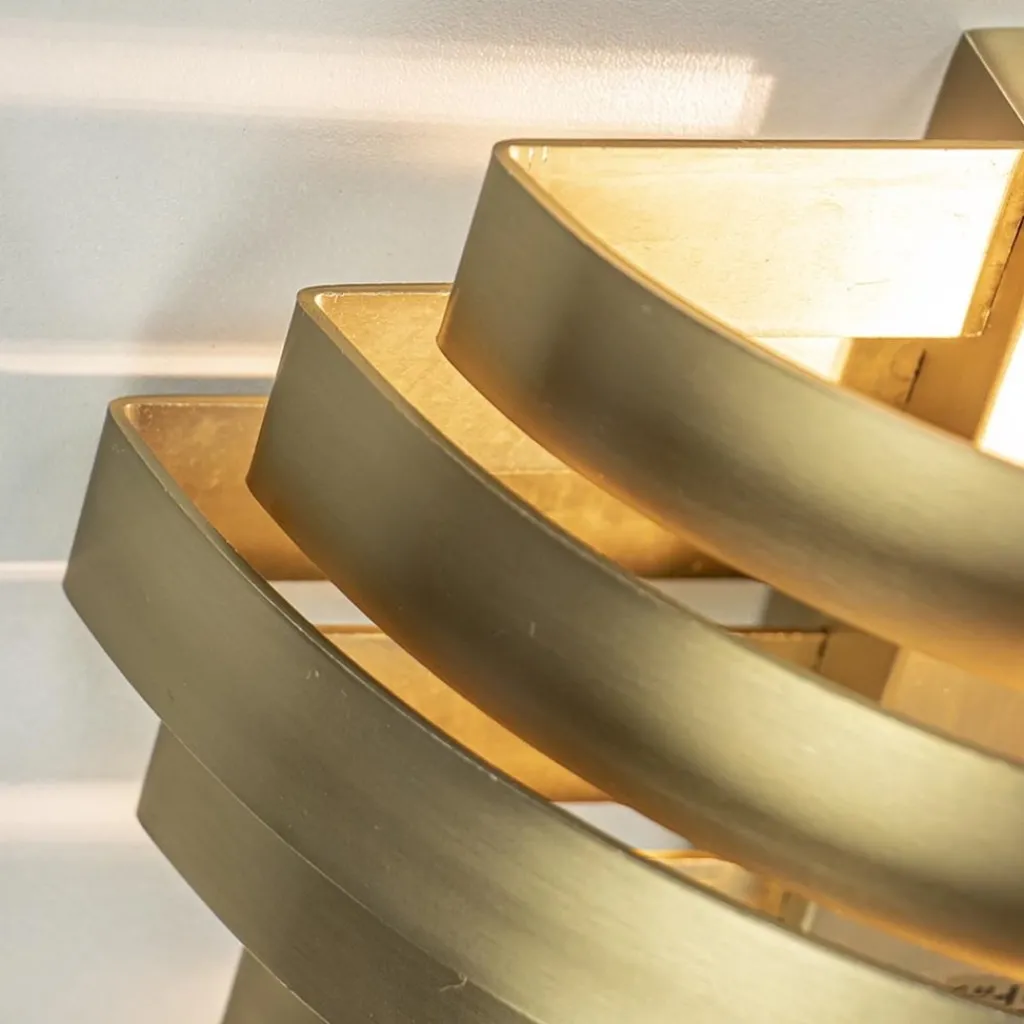 Straluma Wandlamp Scudo brass 25cm> Woonkamerlampen|Slaapkamerlampen