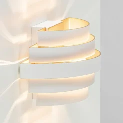 Straluma Wandlamp Scudo klein wit/goud> Woonkamerlampen|Slaapkamerlampen
