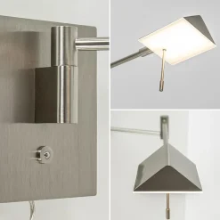 Straluma Wandlamp staal verstelbaar met dim to warm functie><noscript><img width=