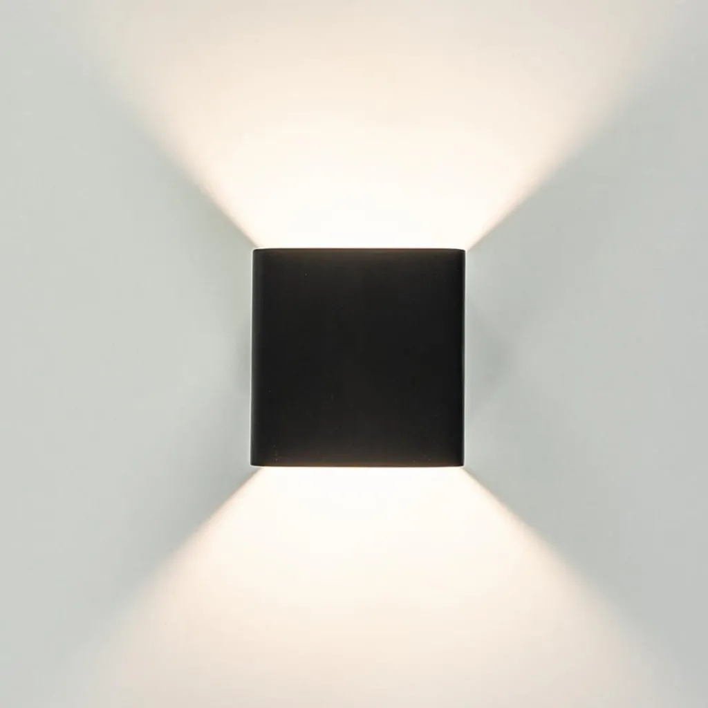 Straluma Wandlamp Stretto kubus zwart> Wandlampen|Woonkamerlampen