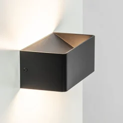 Straluma Wandlamp Stretto zwart 20cm> Wandlampen|Woonkamerlampen