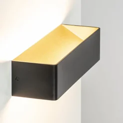 Straluma Wandlamp Stretto zwart/goud 30cm> Wandlampen|Halverlichting