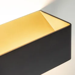 Straluma Wandlamp Stretto zwart/goud 30cm><noscript><img width=