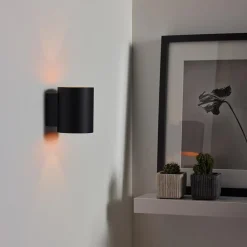 Straluma Wandlamp Xera zwart/goud binnenkant><noscript><img width=