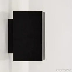 Straluma Wandlamp zwart rechthoek up+down gu10> Wandlampen|Woonkamerlampen