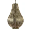 Straluma XL Light & Living druppel hanglamp goud oosters Micha> Light and Living|Eetkamerverlichting