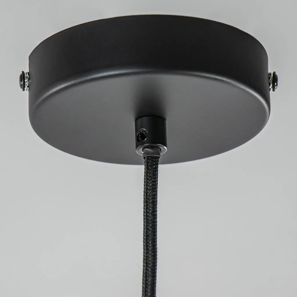 Straluma Zwart metalen hanglamp bol 30 cm> Keukenverlichting|Halverlichting