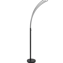 Straluma Zwarte boog vloerlamp LED dimbaar> Vloerlampen|Woonkamerlampen