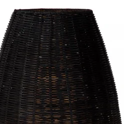 Straluma Zwarte rotan tafellamp met gouden driepoot><noscript><img width=